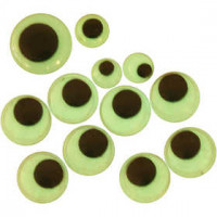 Wackelaugen, D: 8+10+14 mm, selbstklebend, 30sort. [HOB-501020]