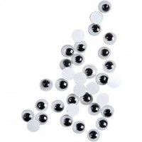 Wackelaugen, D: 6 mm, nicht klebend, 60Stck. [HOB-501062]
