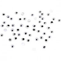 Wackelaugen, D: 7 mm, nicht klebend, 1000Stck. [HOB-501071]