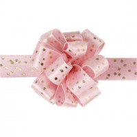 Susifix Zierband, B 18 mm, Rosa, Punkte, 5m [HOB-50451]