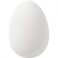 Gänseei, H 8 cm, D: 5,5 cm, Weiß, 8Stck. [HOB-51022]