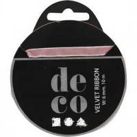 Samtband, B 6 mm, Rosa, 10m [HOB-51301]