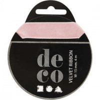 Samtband, B 15 mm, Rosa, 4m [HOB-51311]