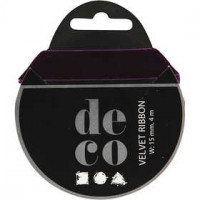 Samtband, B 15 mm, Dunkellila, 4m [HOB-51318]