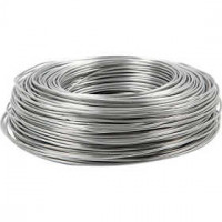 Aluminiumdraht, Stärke: 2 mm, Silber, rund, 100m [HOB-51715]