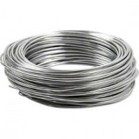 Aluminiumdraht, Stärke: 3 mm, Silber, rund, 29m [HOB-51717]