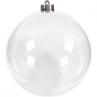 Deko-Kugel, D: 13,6 cm, Transparent, 1Stck [HOB-52118]