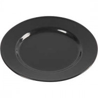 Beistellteller, D: 19 cm, Schwarz, 6Stck. [HOB-55590]