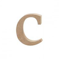 Buchstabe, c, H 8,4 cm, Stärke: 2 cm, MDF, 1Stck [HOB-56242]