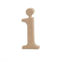 Buchstabe, i, H 10,5 cm, Stärke: 2 cm, MDF, 1Stck [HOB-56248]