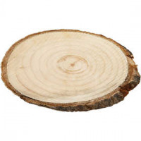 Holzscheiben, ca. 9,5x6 cm, Stärke: 6 mm, 12Stck. [HOB-568011]