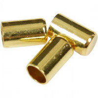 Endkappen, D: 2,5 mm, Vergoldet, 50Stck. [HOB-60771]