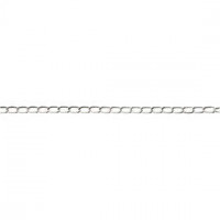 Schmuckkette, B 6 mm, Versilbert, 5m [HOB-61301]