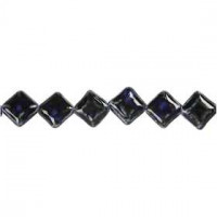Pottery Beads, L 19x19 mm, Lochgröße 2 mm, 11 Stck., Blau [HOB-69954]