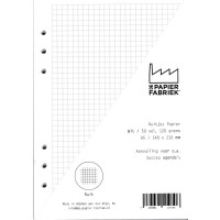 Kalender Füllung A5 Weiß kariertes Papier, 6 Ringe (1 St.) [BOP-A5RW]