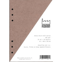 Kalender Füllung A5 Unbedruckt Karton Braun, 6 Ringe (1 St.) [BOP-A5BBR]