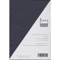 Kalender Füllung A5 Unbedruckt Karton Schwarz, 6 Ringe (1 St.) [BOP-A5BBK]