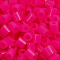 Bügelperlen, Größe 5x5 mm, Lochgröße 2,5 mm, Pink (18), Medium, 6000Stck. [HOB-751181]