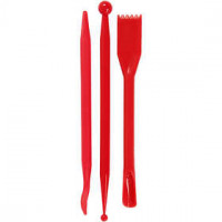 Modellier-Werkzeug, L 14,5 cm, Rot, 3Stck. [HOB-78266]