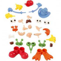 Körperteile, Größe 0,8-6,8 cm, Sortierte Farben, 26sort. [HOB-78267]