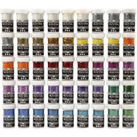 Glitter, Sortierte Farben, 46x20g [HOB-99851]