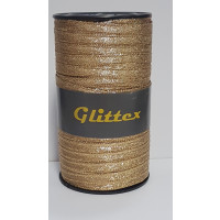Kräuselband Glittex Gold Glitzer 5mm x 50 meter (1 Rolle) [HV-GTX5GO]