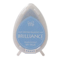 Stempelkissen Brilliance Dew drops Pearlescent Sky Blau (1 St.) [BD-000-038]