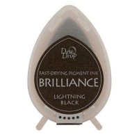 Stempelkissen Brilliance Dew drops Lightning Schwarz (1 St.) [BD-000-095]