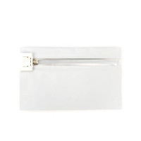 Kunststoffbeutel Weiß 20,3x6,2x15,2cm mit Kindersicherer Verschluss (10 Stück) [CRZ68W]