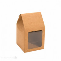 Pappschachteln mit Fenster 8,9x8,9x16,5cm (25 Stück) [FS320]