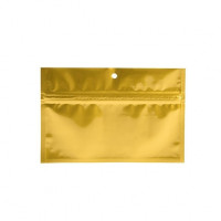Gold Metalissierte Griffbeutel aus Barrierefolie 15.2 x 7 cm (100 Stück) [HZBB2MG]