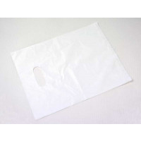 Polytragetaschen Weiß 20x25cm PE 20 Mikron (100 Stück) [H810WT3]