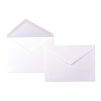 Umschläge Weiß 18,4x13,3cm Premium Undurchsichtig (50 Stück) [E100]