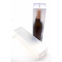 Klarsichtschachteln für Flaschen Frost 8x8x31cm (25 Stück) [PLBF176]