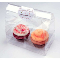 Beutel-Set für 2 Cupcakes 17,5x10x22,5cm (100 Stück) [CBG2]