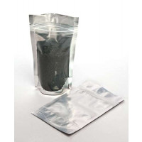 Standbodenbeutel Transparent/Silber 14,5x8x23cm | 170 Gramm (100 Stück) [ZBGS58]