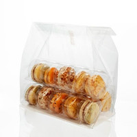 Plastikbeutel für 15 Macarons inkl. Einsatz (100 Stück) [MBG3]