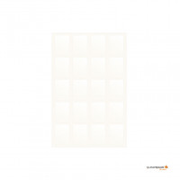 rechthoekige transparante stickers