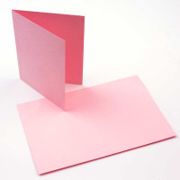 Glückwunschkarten Rosa 14x10,8cm (50 Stück) [PC204]