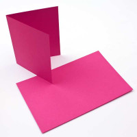 Glückwunschkarten Rosa 14x10,8cm (50 Stück) [PC208]