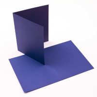 Glückwunschkarten Blau 14x10,8cm (50 Stück) [PC217]