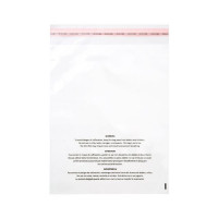 Plastikbeutel 15,2x22,9cm Warnung mit Erstickungsgefahr wiederverschließbar (100 Stück) [PFW169]