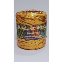 Kräuselband Raffia Metal Curry 200 meter (1 Rolle) [HV-RAM200CU]