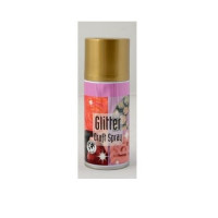 Sprühfarbe Gold Glitzer 150 ml für Bastler und Floristen (1 Dose) [HV-SG150GO]