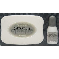 Stempelkissen Stazon + Nachfüllung Mist gray (1 St.) [SZ-000-181]