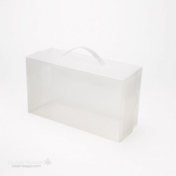Mens Frosted Shoe Box w/Handle 19.5 x 13 x 34cm (3 Pieces) [SB2]